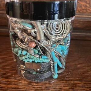 Wild Heirlooms Vintage & Turquoise Premium Jewelry Jar